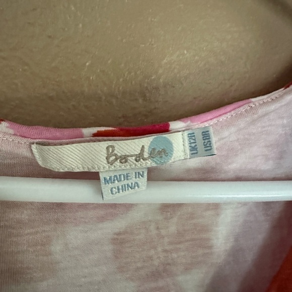 Boden Heart Print Mini Dress Size 8R - Picture 2 of 4